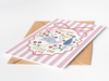 Pink Stork New Baby Card