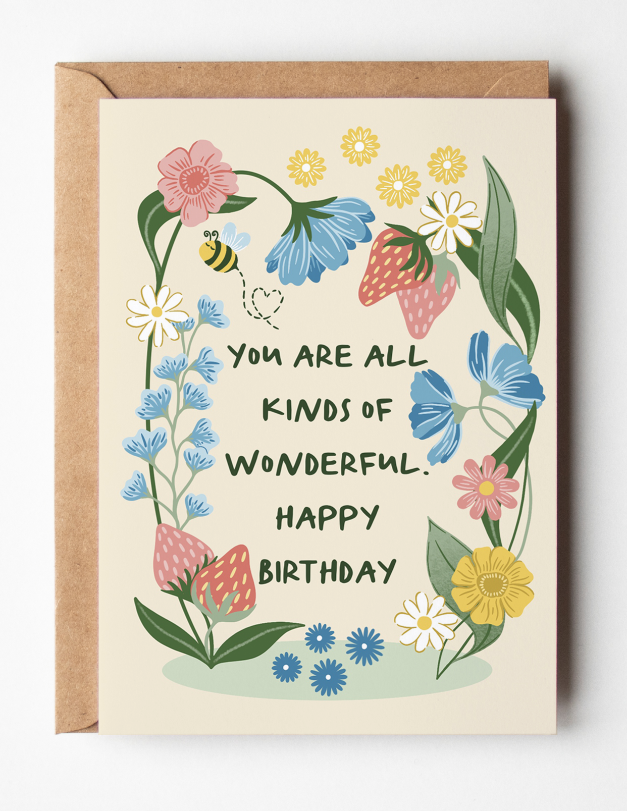You Are Wonderful Birthday Card