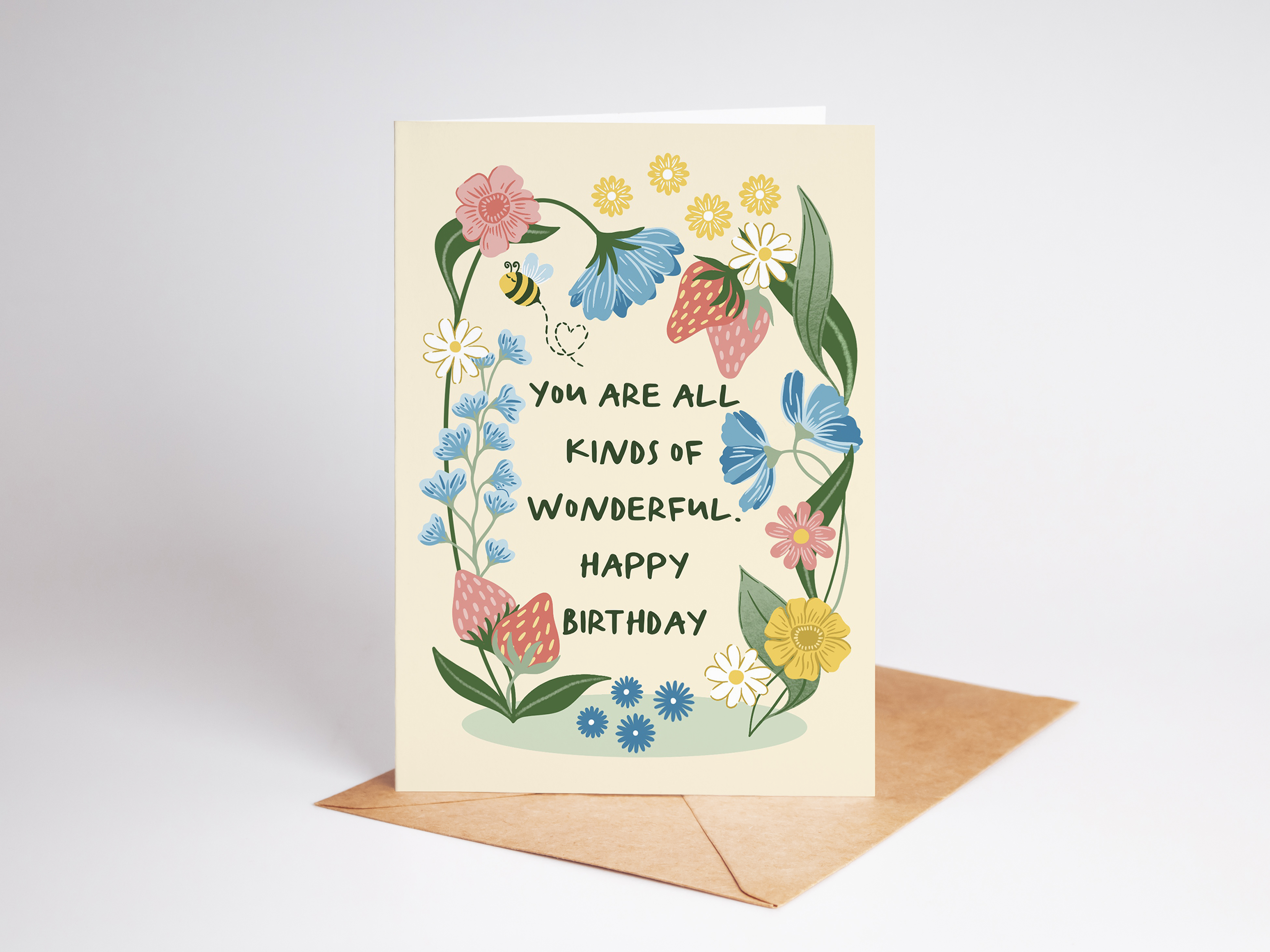 You Are Wonderful Birthday Card