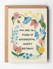 You Are Wonderful Birthday Card