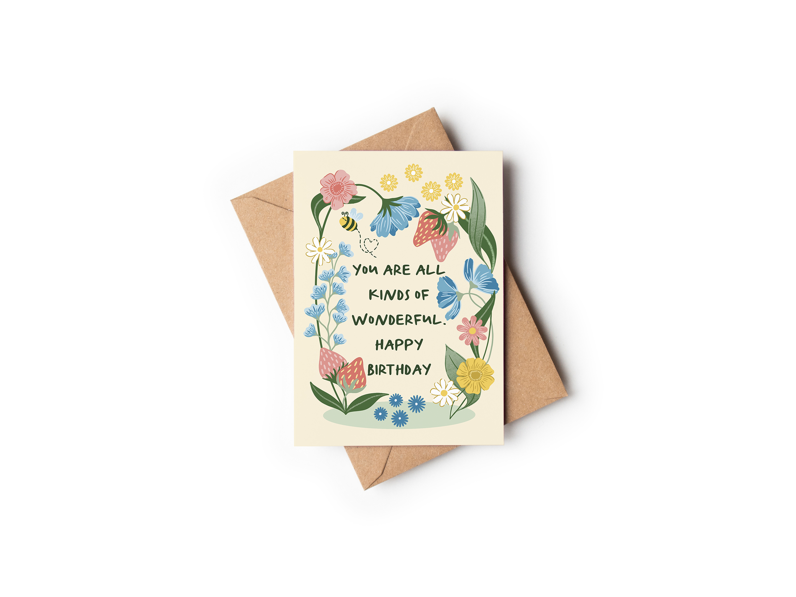 You Are Wonderful Birthday Card