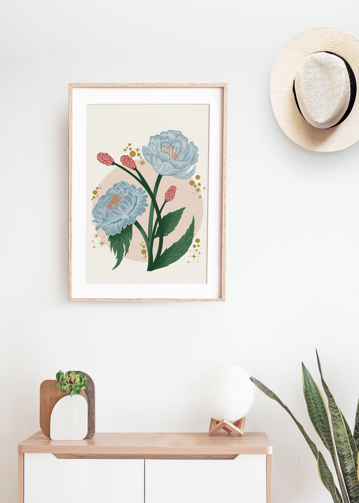 Peony Floral Art Print