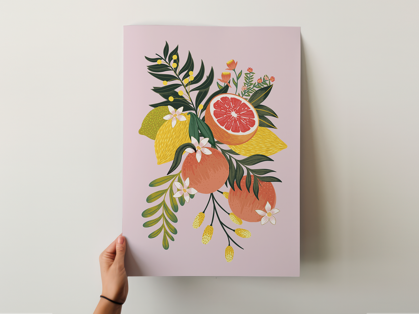 Set of Three Citrus Fruits Art Prints