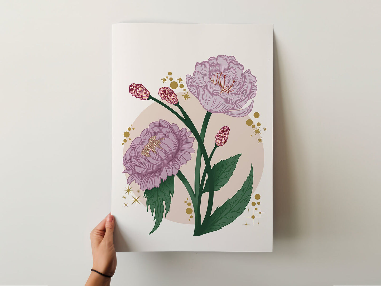 Peony Floral Art Print