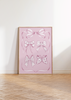 Pink Ribbon Bow Art Print