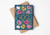 Floral 100 Greetings Card