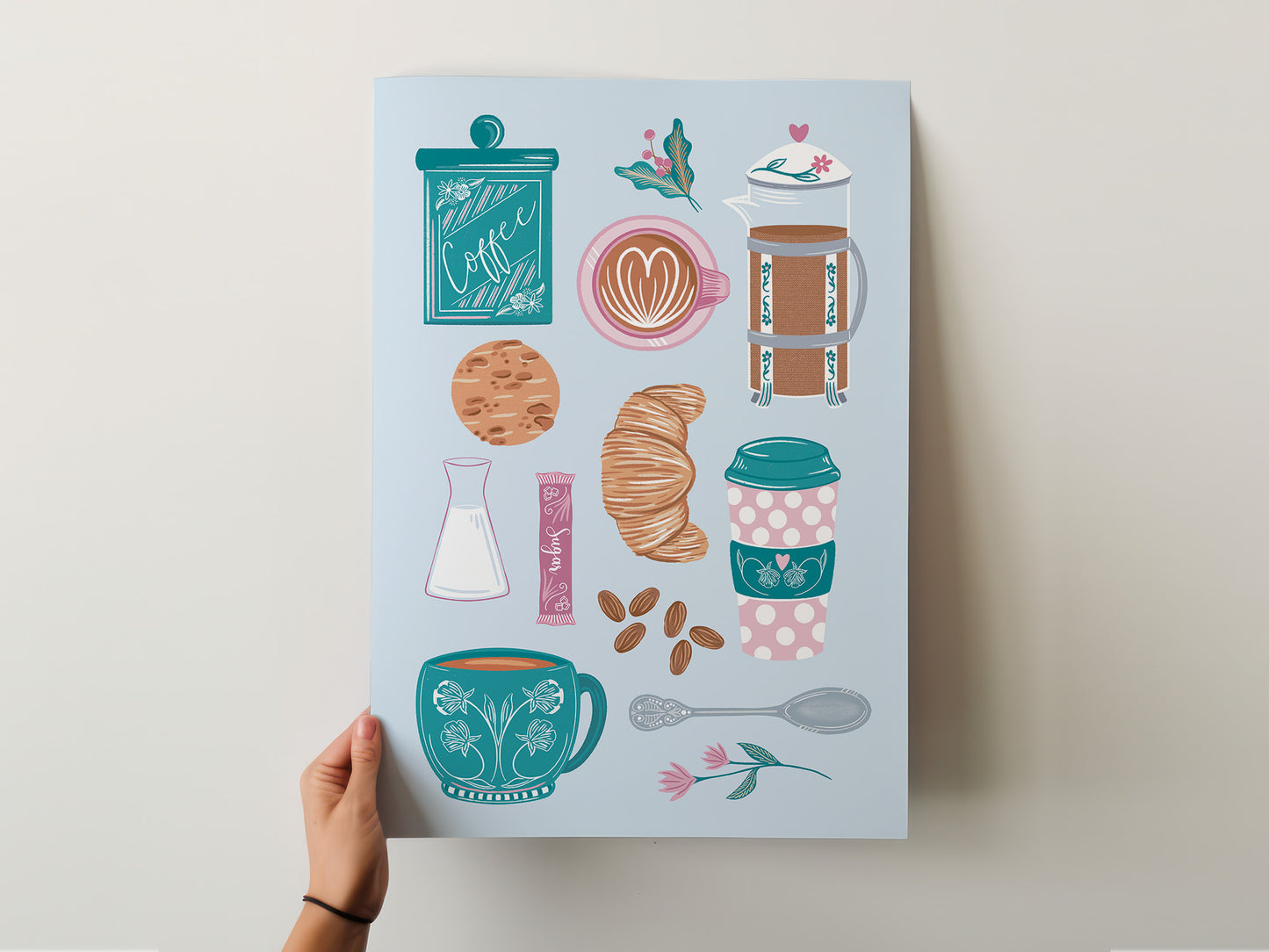 Set of 2 Tea and Coffee Art Prints