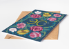 Floral 90 Greetings Card