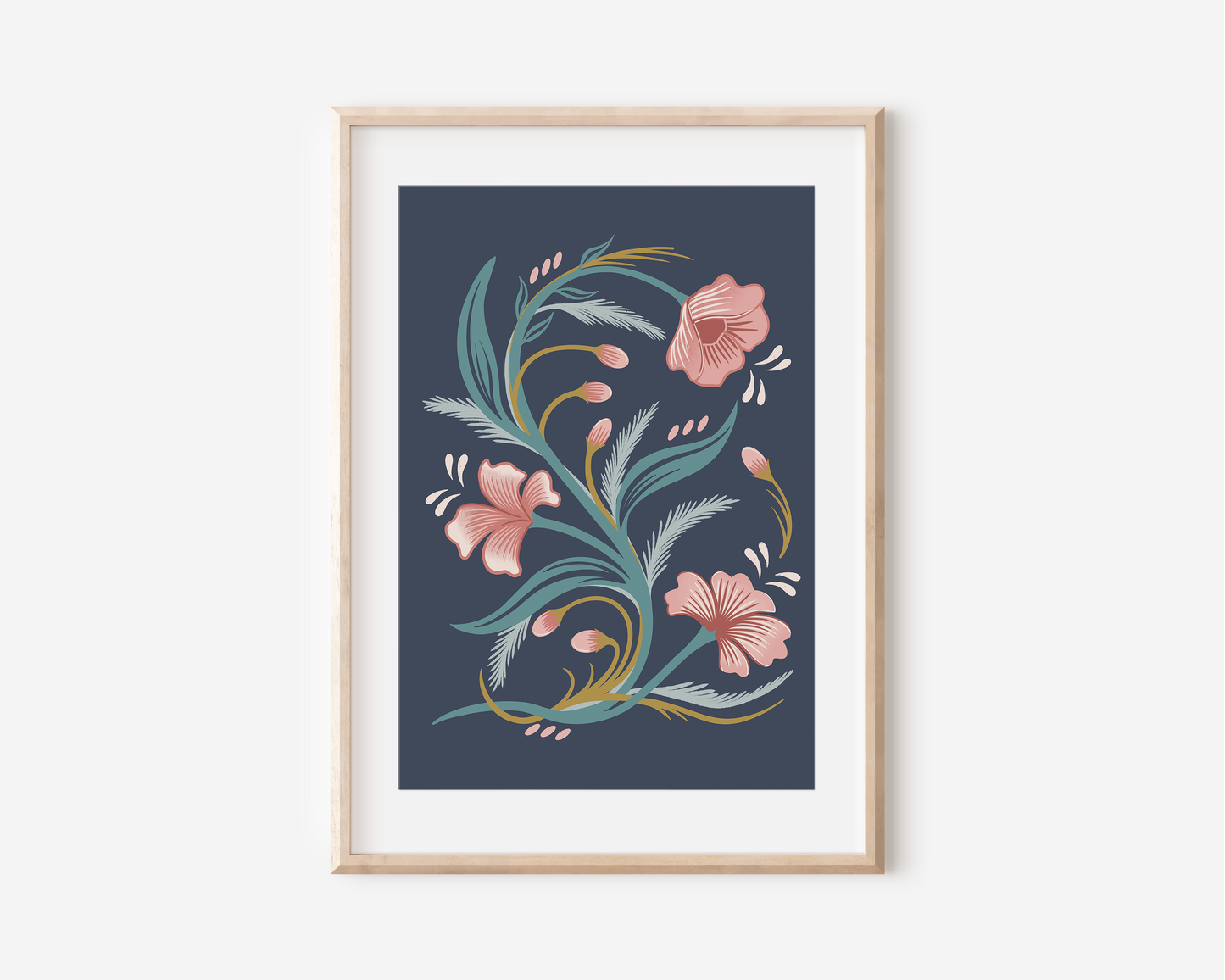 Abstract Floral Art Print
