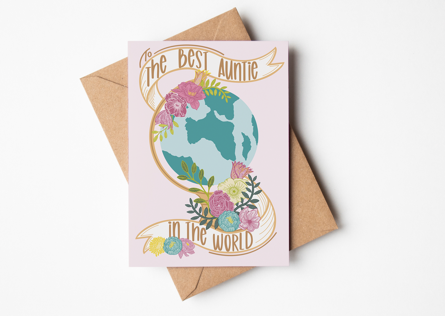 Best Auntie In the World Greetings Card