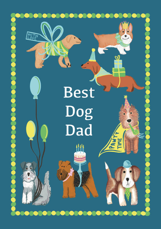 Best Dog Dad Greeting Card