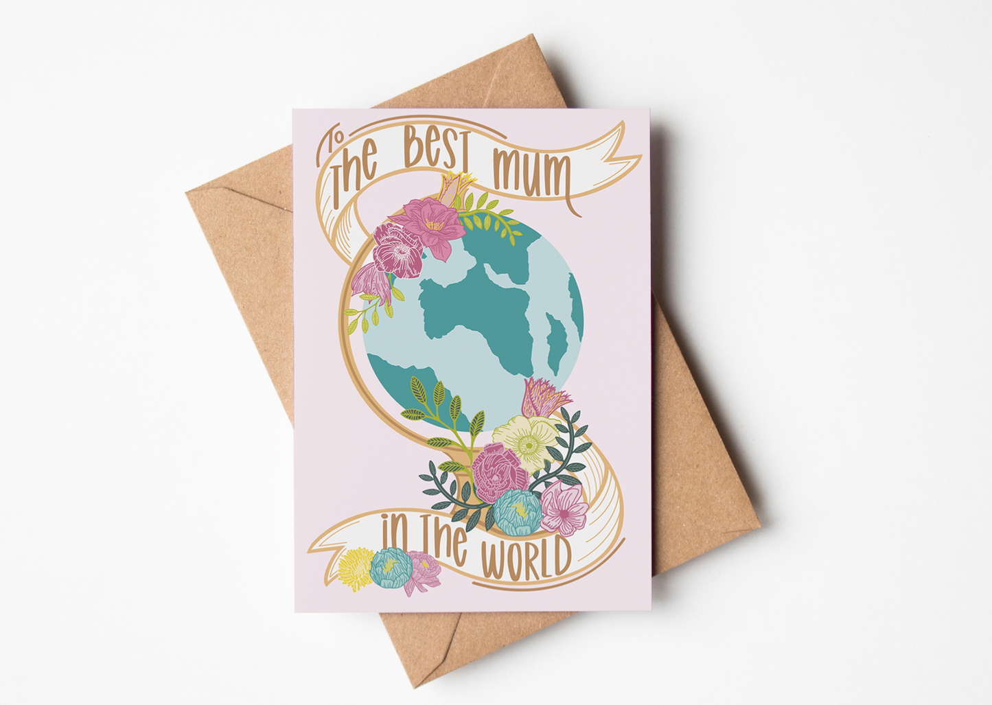 Best Mum In The World Greetings Card