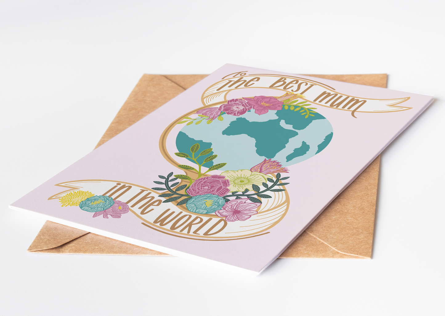 Best Mum In The World Greetings Card