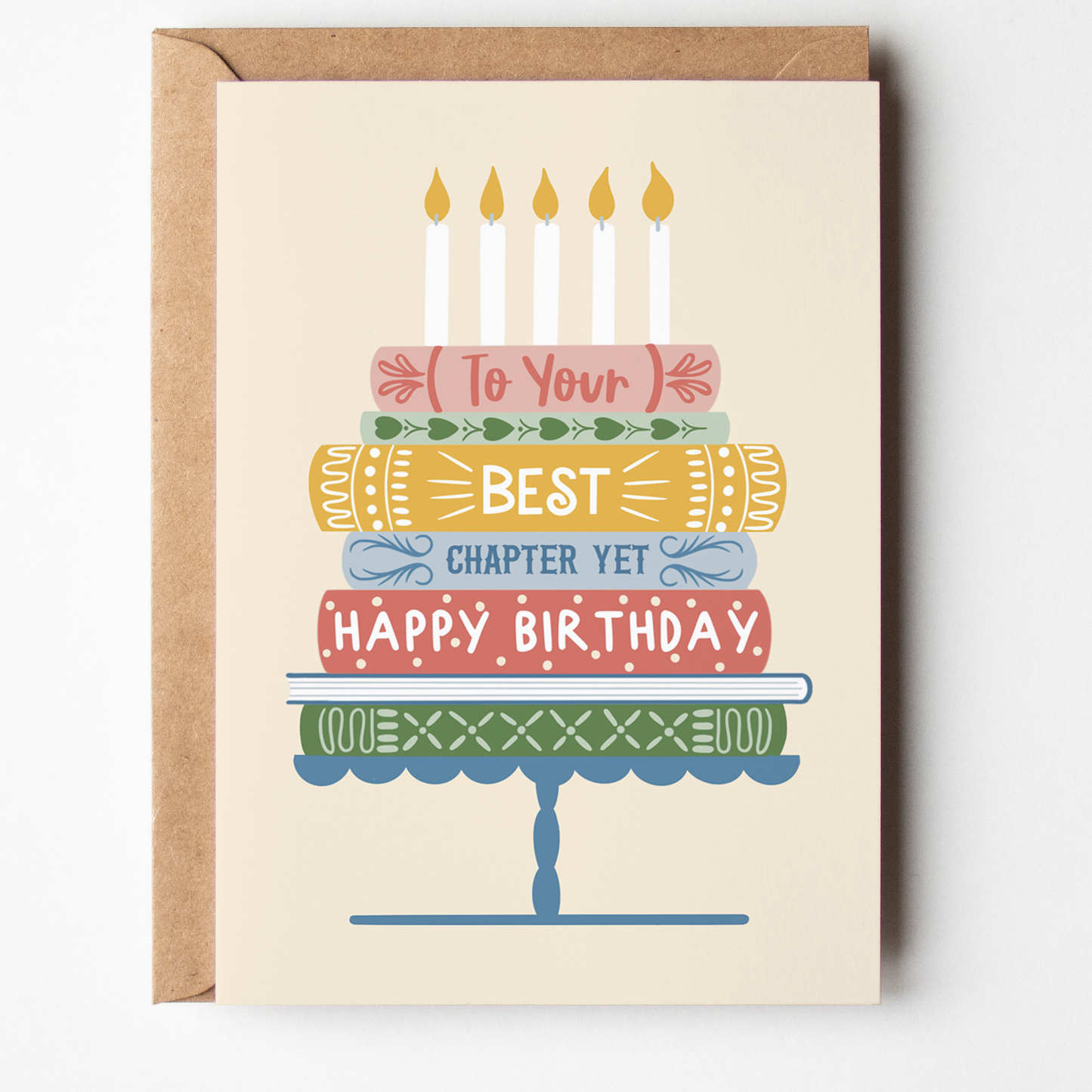 Book Happy Birthday Greeting Card