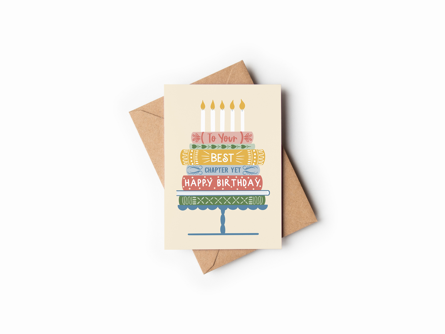 Book Happy Birthday Greeting Card
