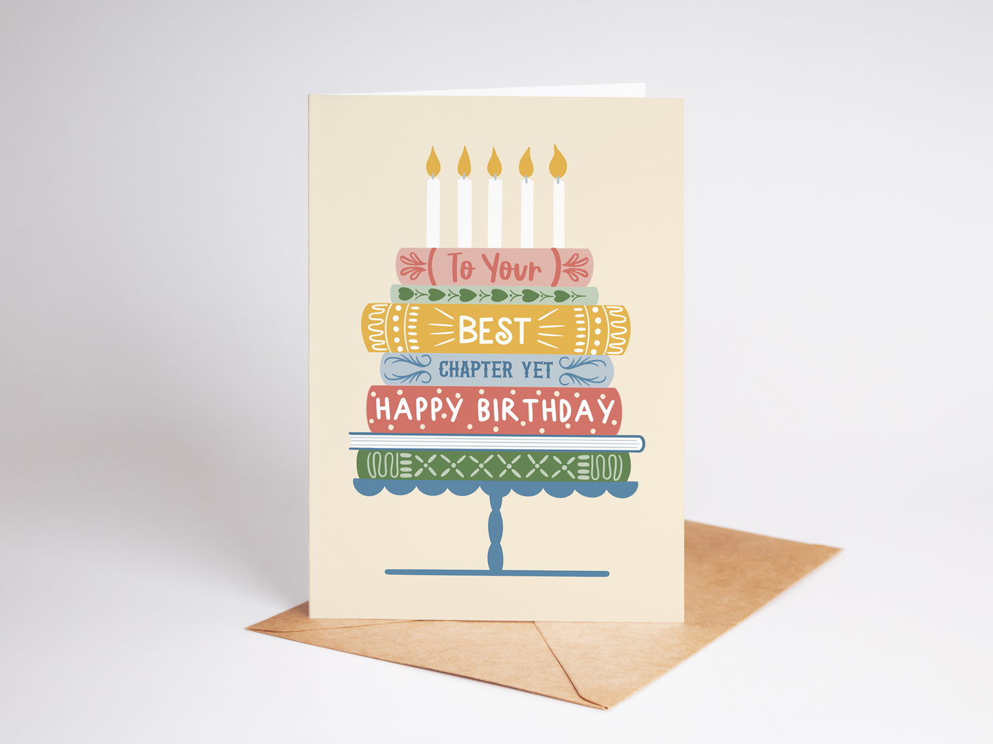 Book Happy Birthday Greeting Card