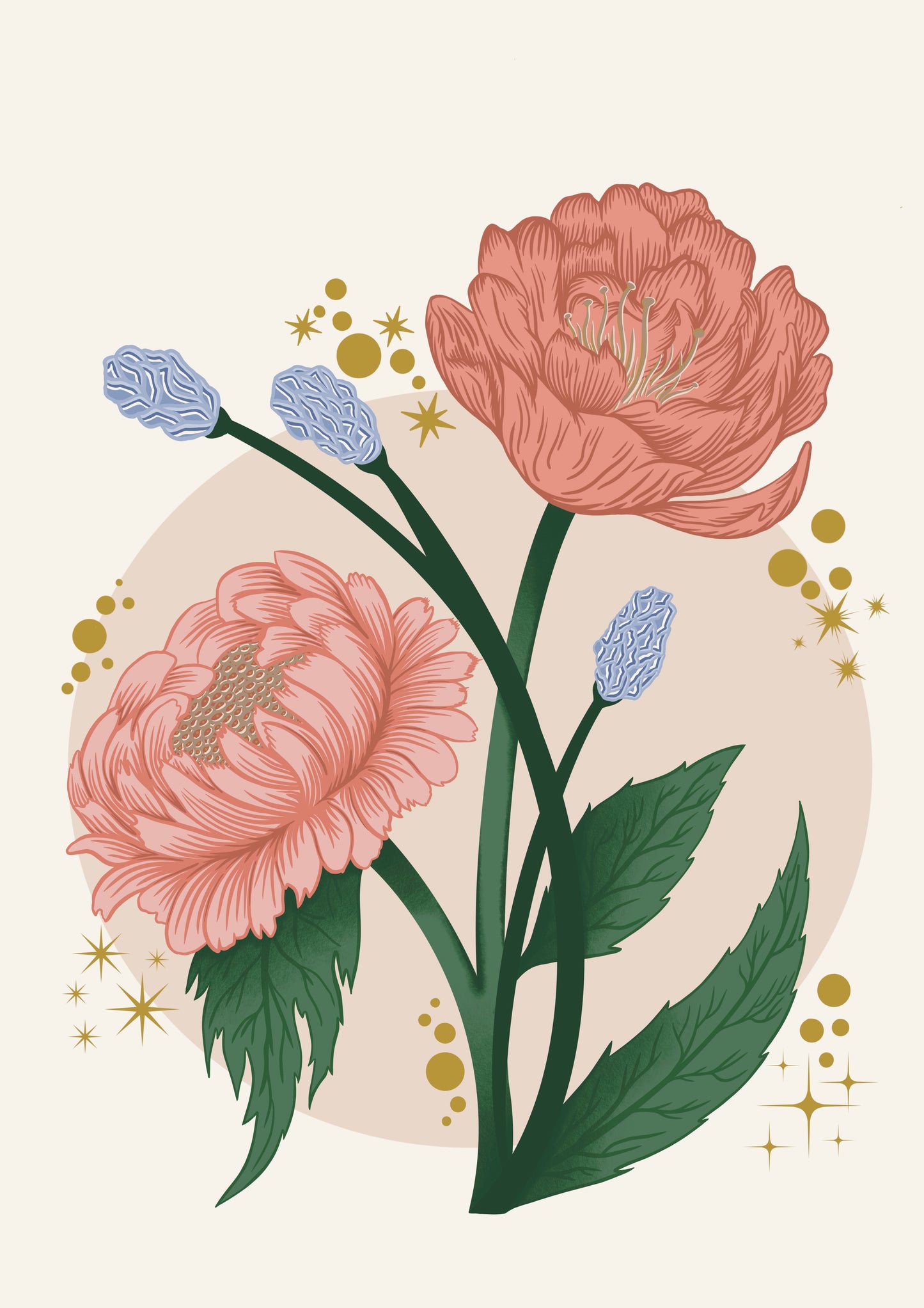 Peony Floral Art Print