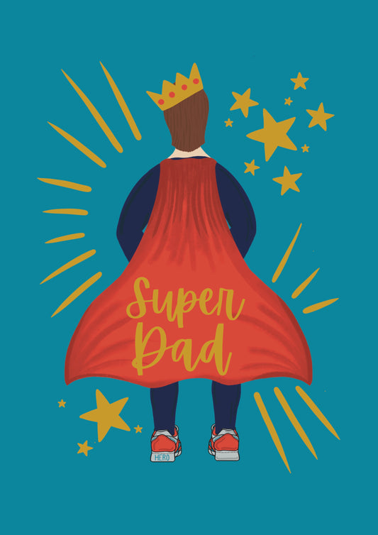 Super Dad Greetings Card