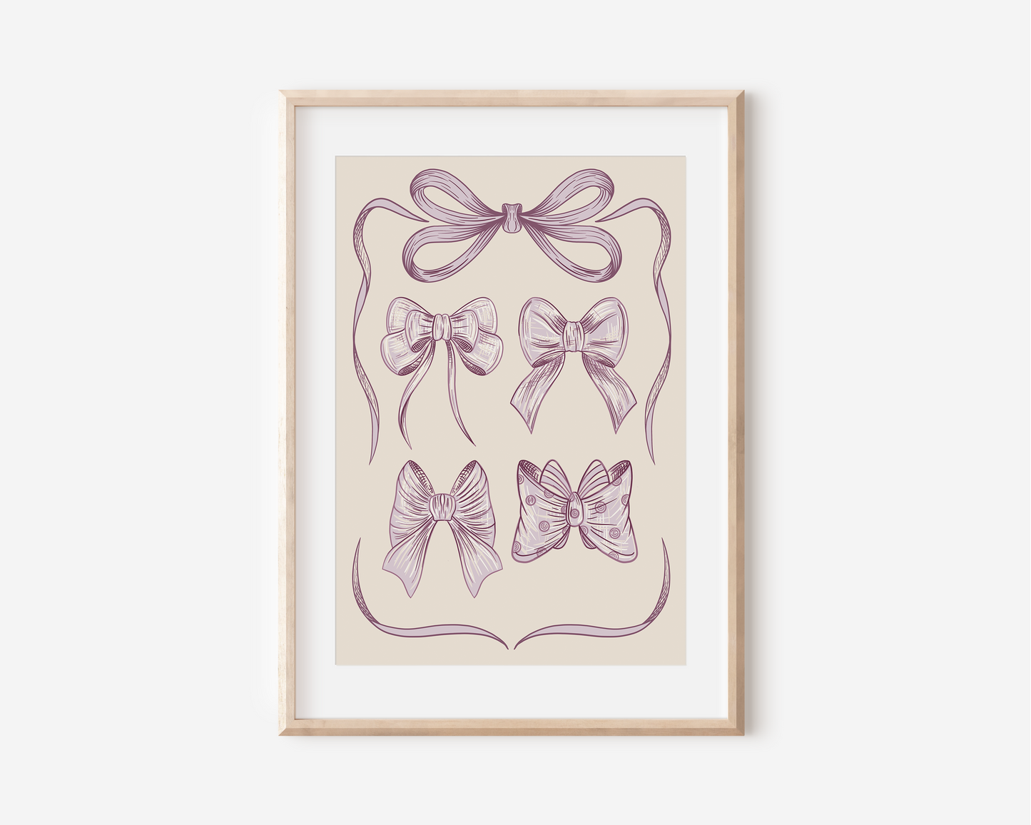 Ribbon Bow Art Print