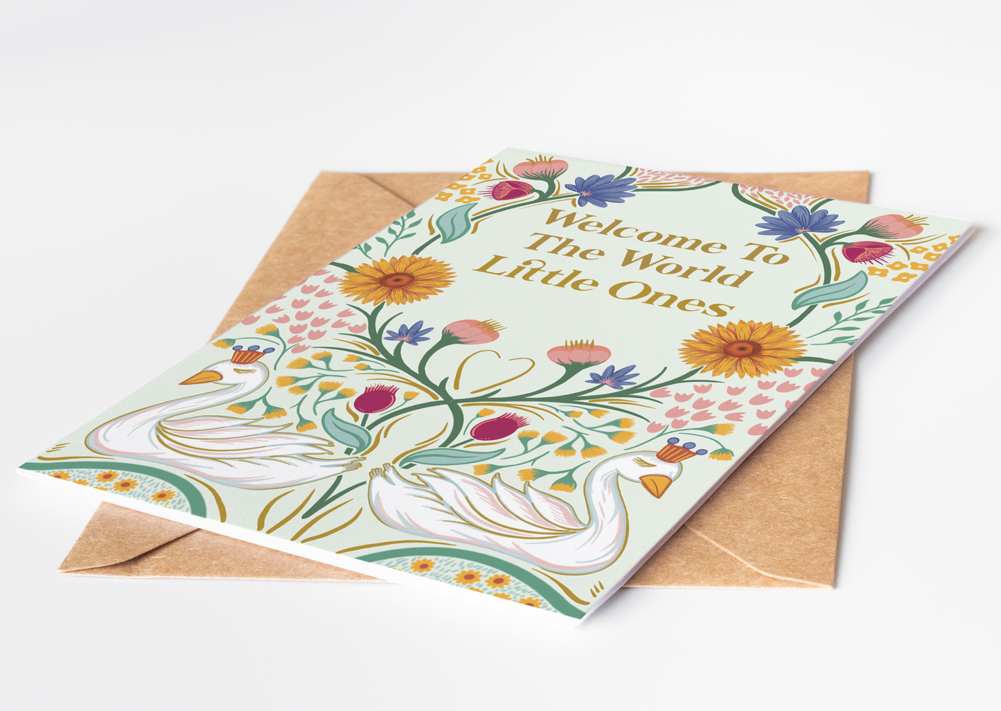 New Twins Greetings Card