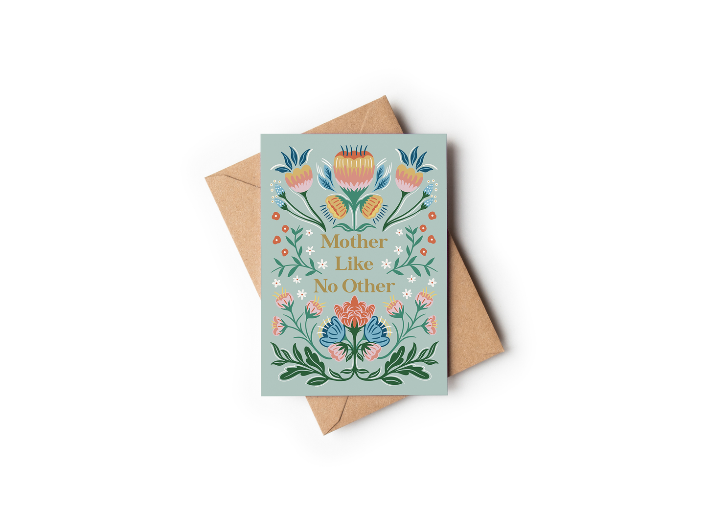 Folk Floral Mother's Day Card