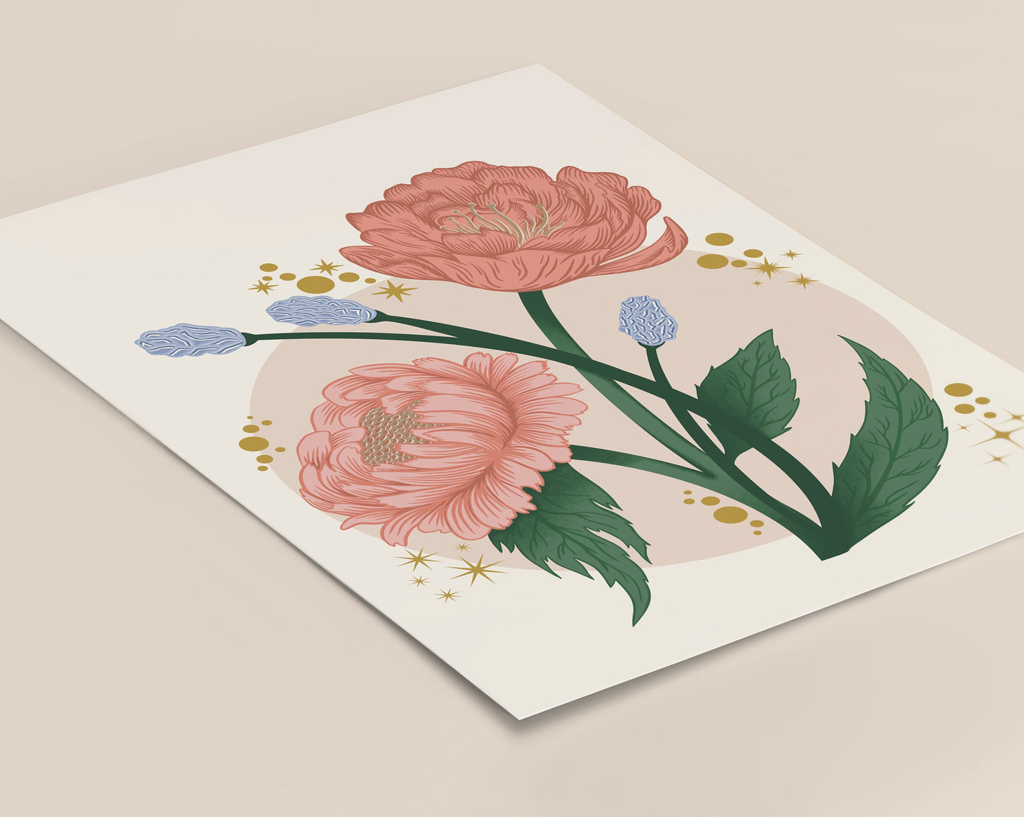 Peony Floral Art Print