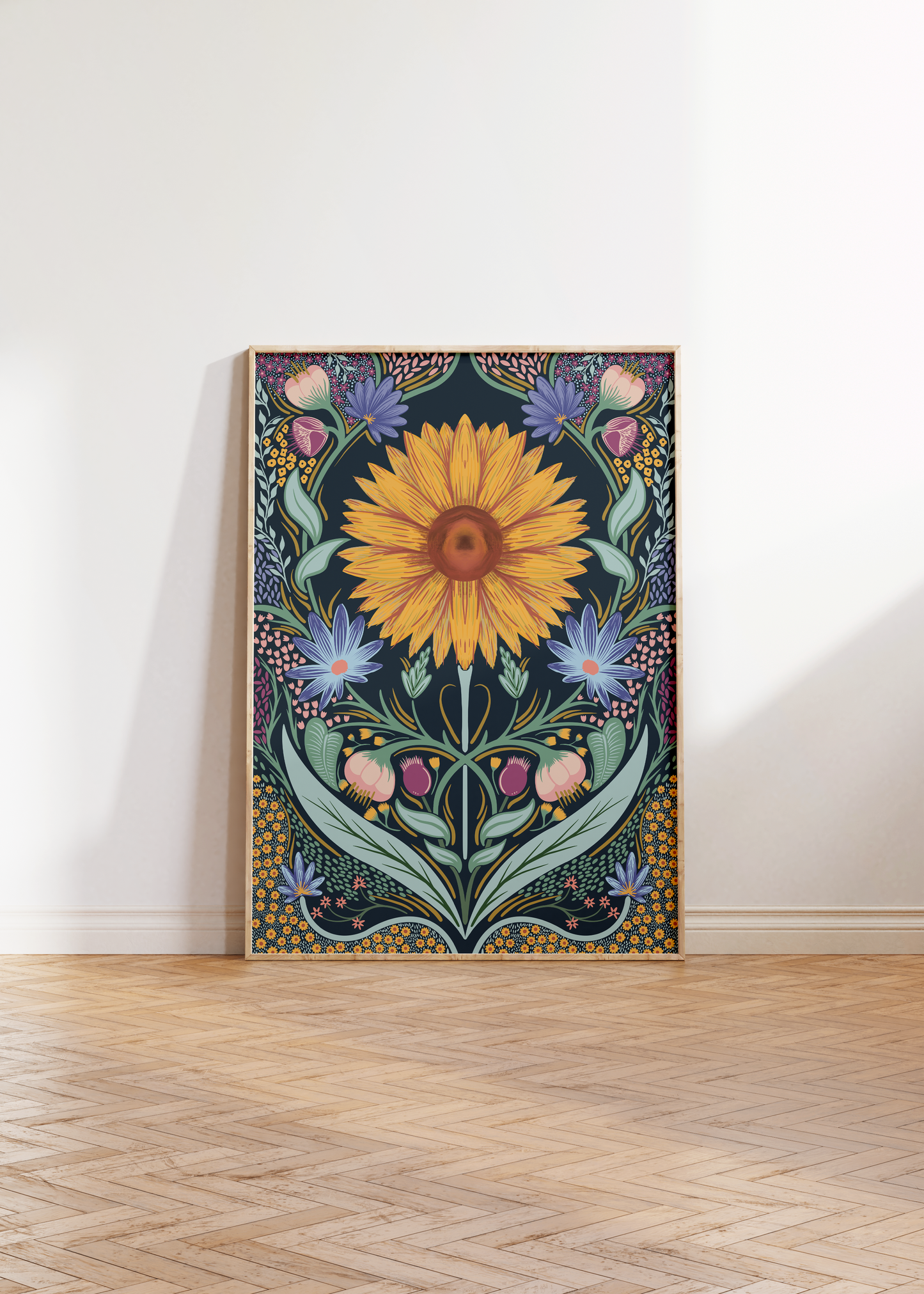 Sunflower Floral Art Print