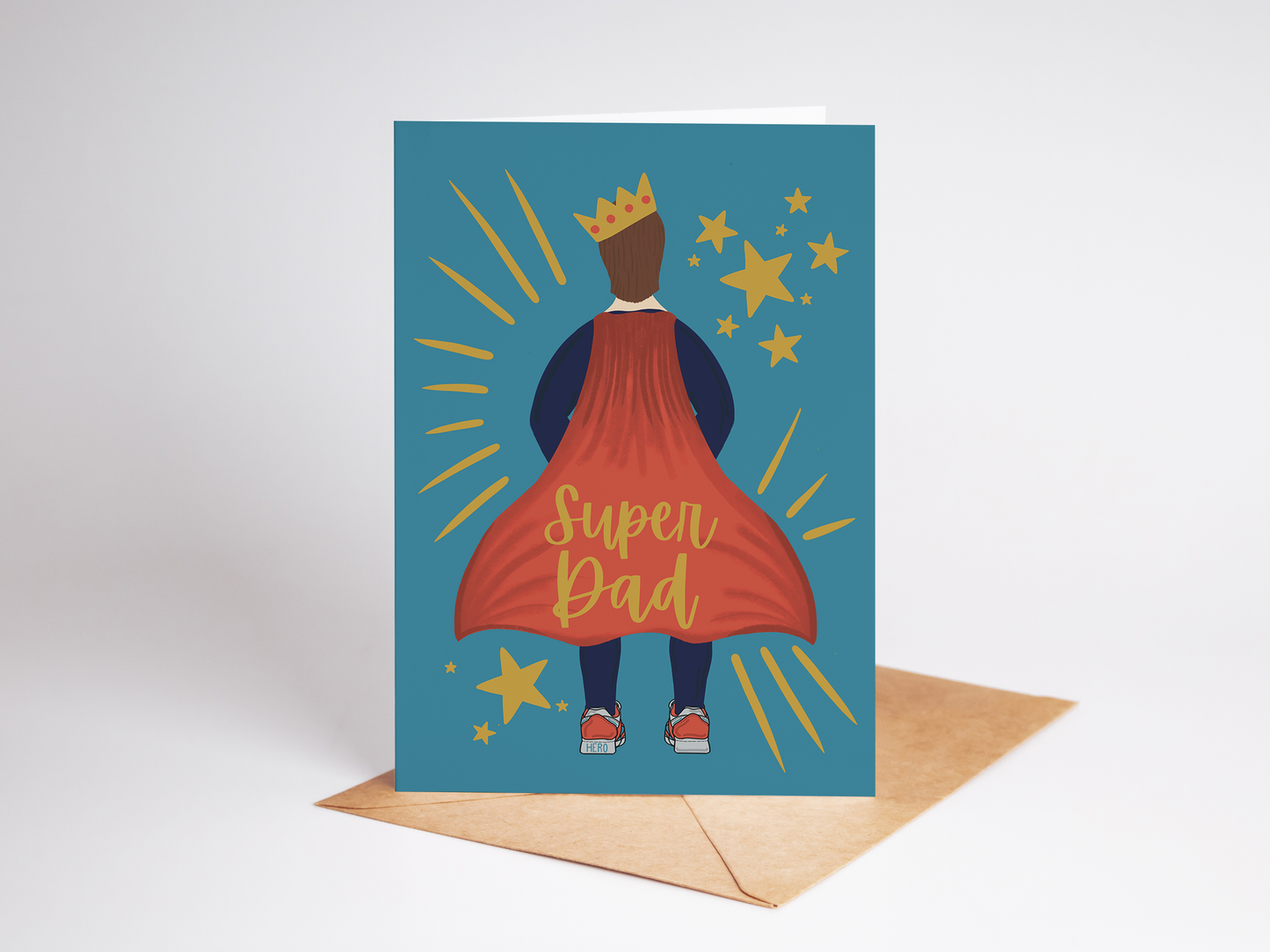 Super Dad Greetings Card