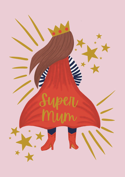 Super Woman Greetings Card