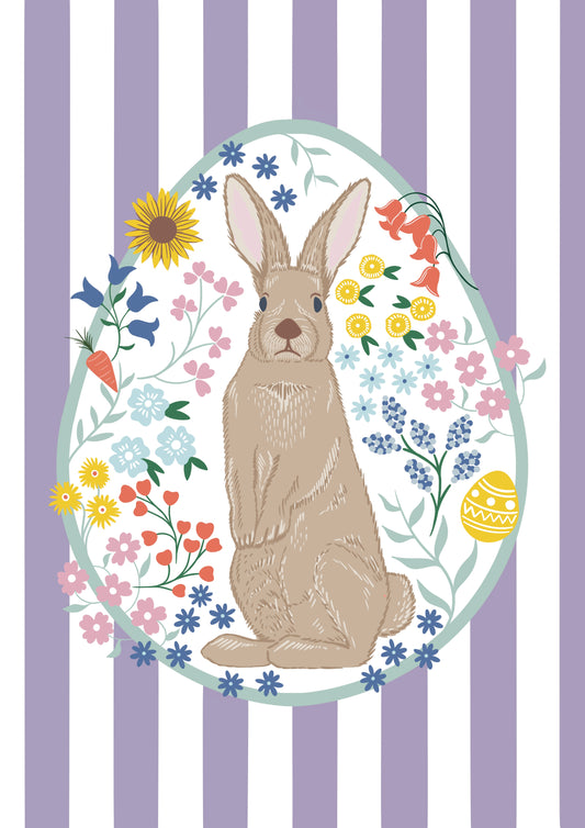 Easter Stripe Greeting Card