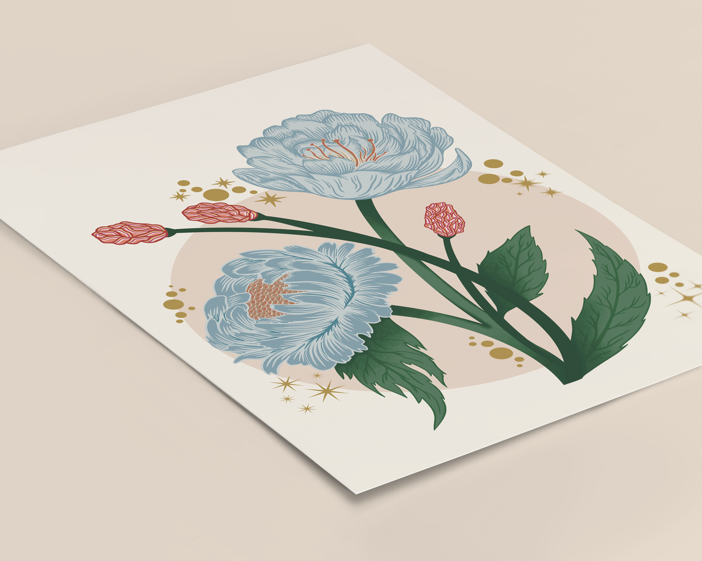Peony Floral Art Print